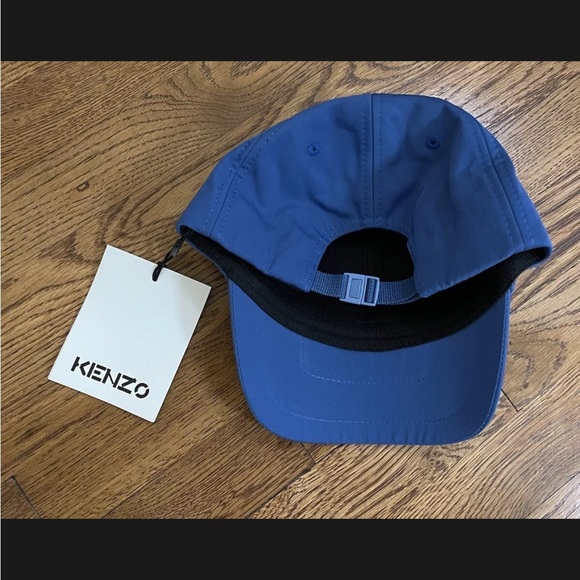 KENZO Cross Logo Print Baseball Cap Blue 5AC221 F21 70 NWT - Picture 5 of 10